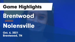 Brentwood  vs Nolensville  Game Highlights - Oct. 6, 2021