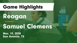 Reagan  vs Samuel Clemens  Game Highlights - Nov. 19, 2020