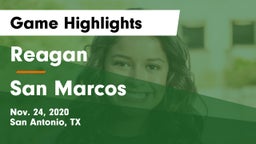 Reagan  vs San Marcos  Game Highlights - Nov. 24, 2020