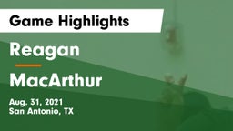 Reagan  vs MacArthur  Game Highlights - Aug. 31, 2021