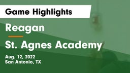Reagan  vs St. Agnes Academy  Game Highlights - Aug. 12, 2022