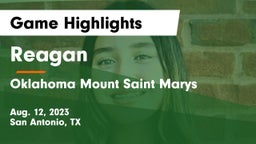 Reagan  vs Oklahoma Mount Saint Marys Game Highlights - Aug. 12, 2023