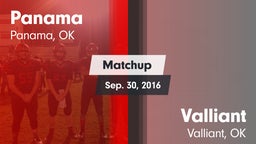 Matchup: Panama  vs. Valliant  2016