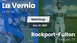 Matchup: La Vernia High vs. Rockport-Fulton  2017