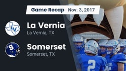 Recap: La Vernia  vs. Somerset  2017