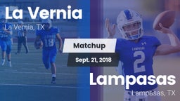Matchup: La Vernia High vs. Lampasas  2018