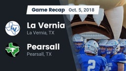 Recap: La Vernia  vs. Pearsall  2018