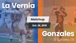 Matchup: La Vernia High vs. Gonzales  2018