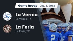 Recap: La Vernia  vs. La Feria  2018