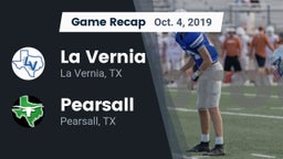 Recap: La Vernia  vs. Pearsall  2019