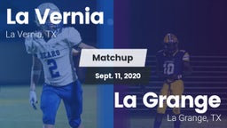 Matchup: La Vernia High vs. La Grange  2020
