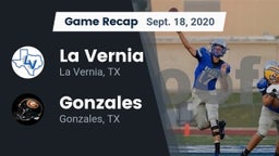 Recap: La Vernia  vs. Gonzales  2020