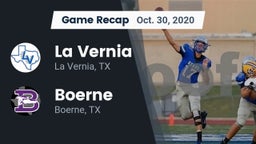 Recap: La Vernia  vs. Boerne  2020