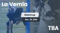 Matchup: La Vernia High vs. TBA 2020
