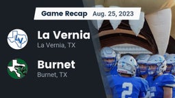 Recap: La Vernia  vs. Burnet  2023