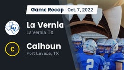 Recap: La Vernia  vs. Calhoun  2022