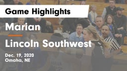 Marian  vs Lincoln Southwest  Game Highlights - Dec. 19, 2020