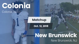 Matchup: Colonia  vs. New Brunswick  2018