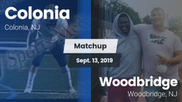 Matchup: Colonia  vs. Woodbridge  2019