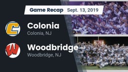 Recap: Colonia  vs. Woodbridge  2019
