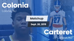 Matchup: Colonia  vs. Carteret  2019