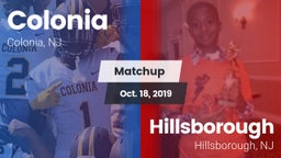 Matchup: Colonia  vs. Hillsborough  2019