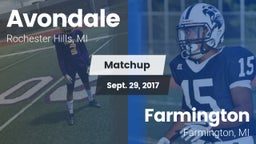 Matchup: Avondale HS vs. Farmington  2017