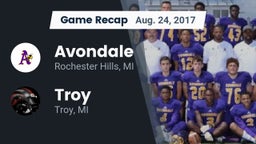 Recap: Avondale  vs. Troy  2017