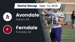 Recap: Avondale  vs. Ferndale  2018
