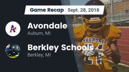 Recap: Avondale  vs. Berkley Schools 2018