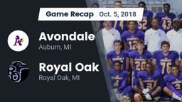 Recap: Avondale  vs. Royal Oak  2018
