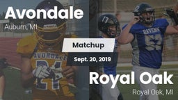Matchup: Avondale HS vs. Royal Oak  2019