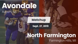 Matchup: Avondale HS vs. North Farmington  2019