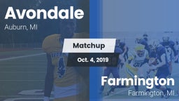 Matchup: Avondale HS vs. Farmington  2019