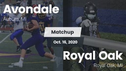 Matchup: Avondale HS vs. Royal Oak  2020