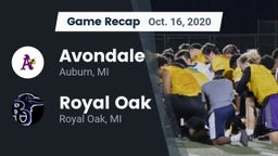 Recap: Avondale  vs. Royal Oak  2020
