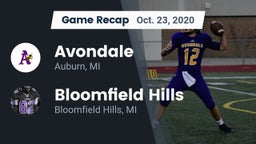 Recap: Avondale  vs. Bloomfield Hills  2020