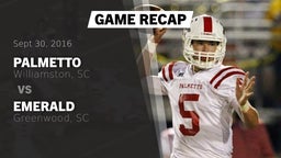 Recap: Palmetto  vs. Emerald  2016