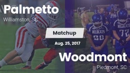 Matchup: Palmetto  vs. Woodmont  2017