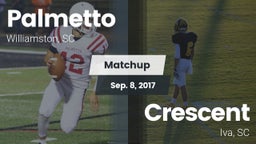 Matchup: Palmetto  vs. Crescent  2017