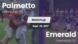 Matchup: Palmetto  vs. Emerald  2017
