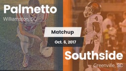 Matchup: Palmetto  vs. Southside  2017