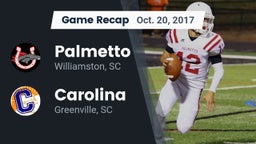 Recap: Palmetto  vs. Carolina  2017