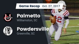 Recap: Palmetto  vs. Powdersville  2017