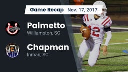 Recap: Palmetto  vs. Chapman  2017