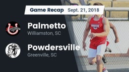 Recap: Palmetto  vs. Powdersville  2018