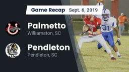 Recap: Palmetto  vs. Pendleton  2019