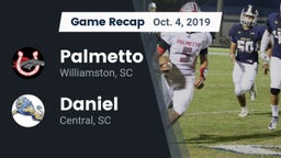 Recap: Palmetto  vs. Daniel  2019