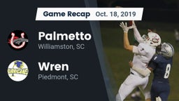 Recap: Palmetto  vs. Wren  2019