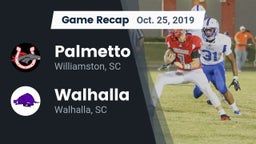 Recap: Palmetto  vs. Walhalla  2019